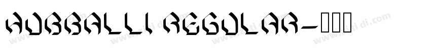 Hubballi Regular字体转换